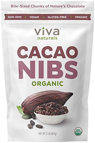 Organic Cacao Nibs, 2 lb Bag (907g) - Keto Friendly and Vegan